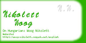 nikolett woog business card